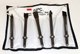 Комплект длинных зубил для пневматического молотка (JAH-6833H), 5 предметов в Ессентуках